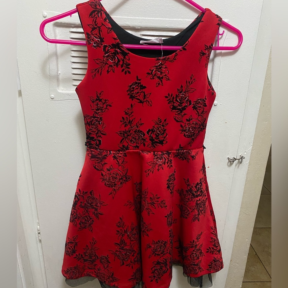 Red kids dress